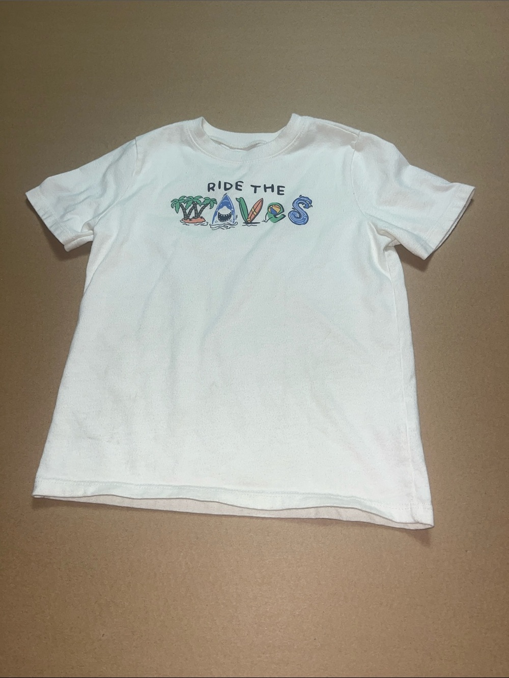 Garanimals White Kids 'Ride The Waves' Graphic Tee